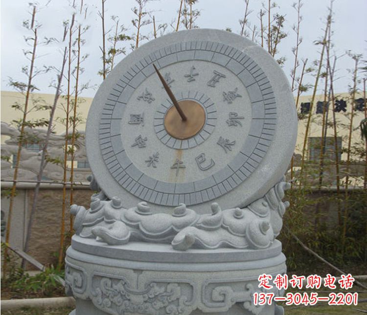 济南学校大理石日晷石雕 (5)