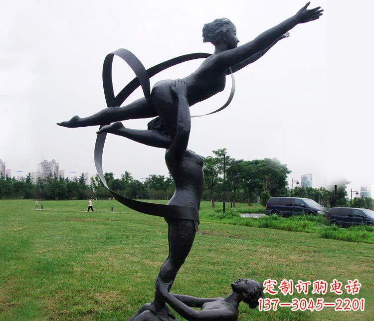 济南艺术体操运动员雕塑
