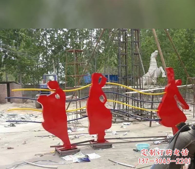 济南音符剪纸雕塑不锈钢