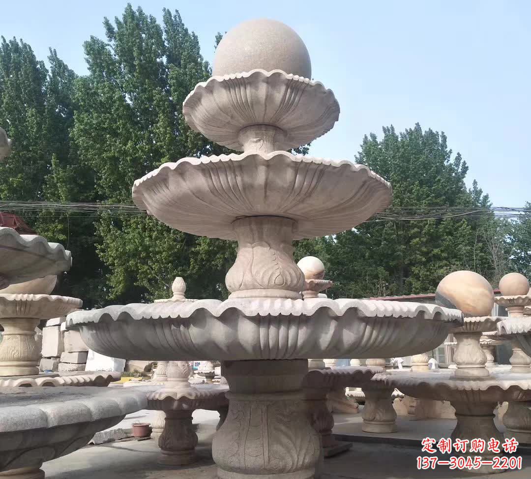 济南音乐风水球石雕