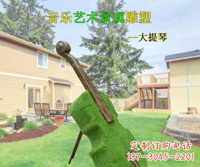 济南音乐艺术景观大提琴雕塑