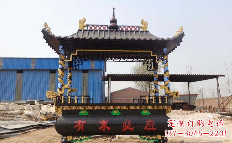 济南有求必应香炉寺庙铜雕