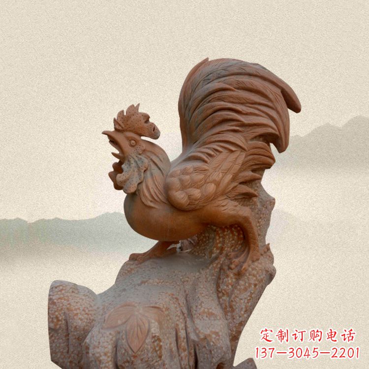 济南酉鸡景观石雕