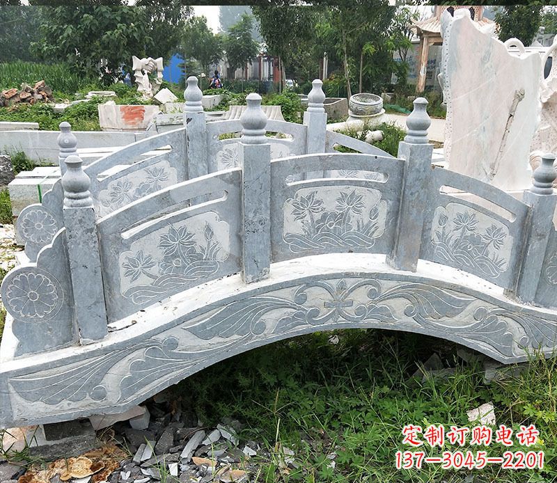 济南园林仿古石拱桥景观石雕 (3)