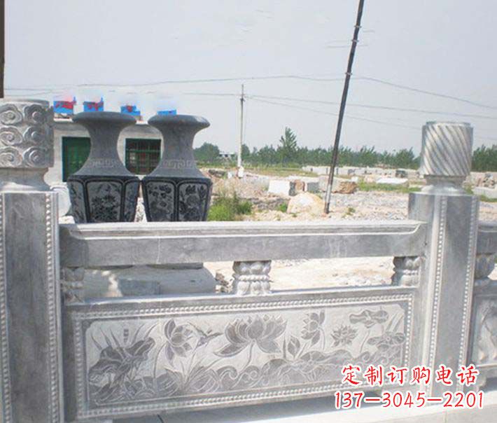 济南园林仿古石栏板景观石雕 (3)