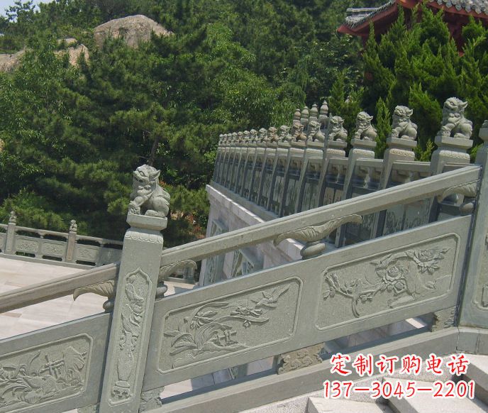 济南园林仿古石栏板景观石雕 (4)