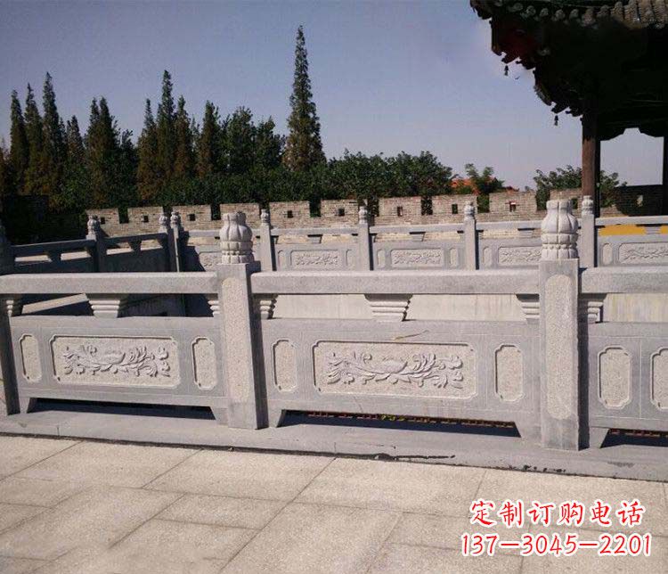 济南园林仿古石栏板景观石雕 (2)