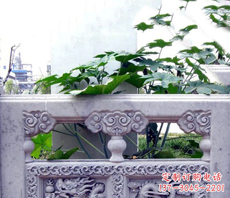 济南园林仿古石栏板景观石雕 (6)