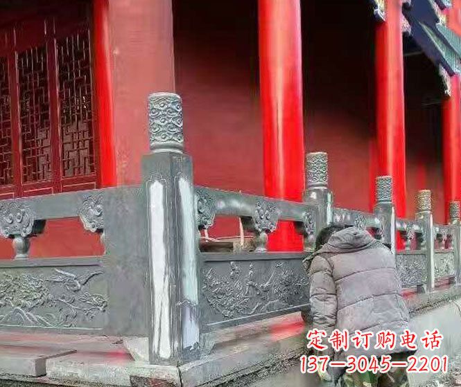 济南园林仿古石栏板景观石雕 (9)