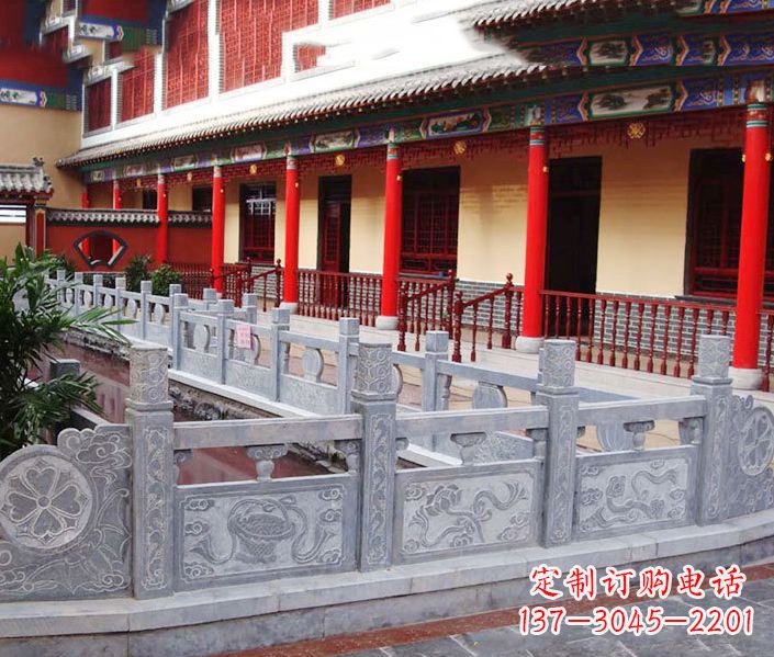济南园林仿古石栏板景观石雕 (12)