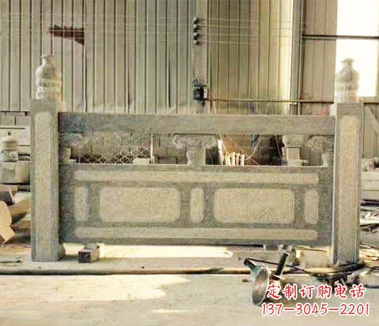 济南园林仿古石栏板景观石雕