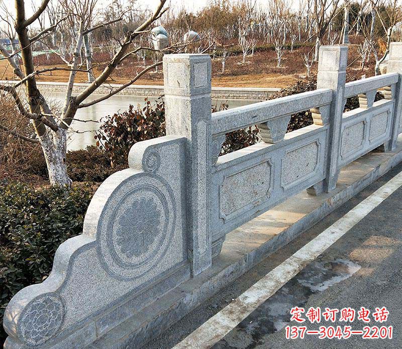 济南园林仿古石栏板景观石雕_1