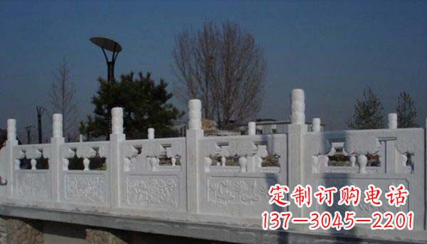济南园林汉白玉栏板景观石雕