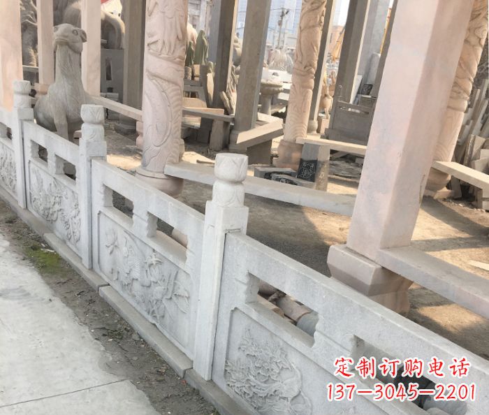 济南园林景观大理石浮雕栏板石雕