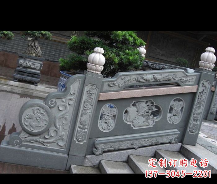 济南园林景观大理石栏板雕塑 (6)