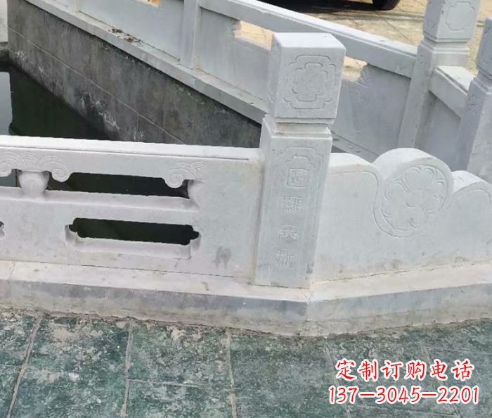 济南园林景观大理石栏板雕塑 (7)