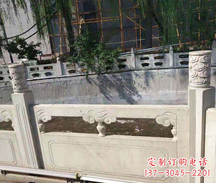 济南园林景观大理石栏板石雕 (6)