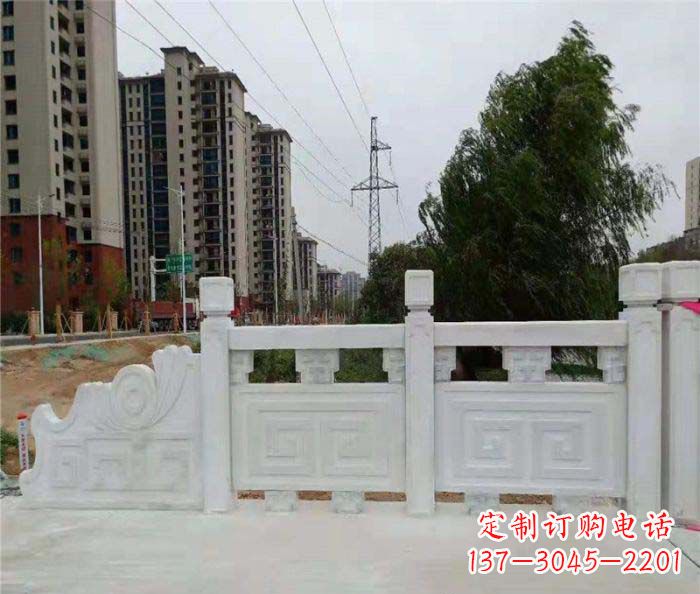 济南园林景观大理石栏板石雕 (5)