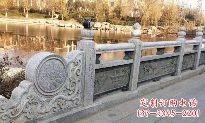 济南园林景观大理石栏板石雕 (10)