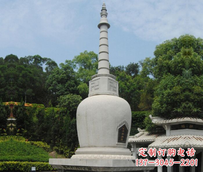 济南园林景观大理石舍利塔石雕