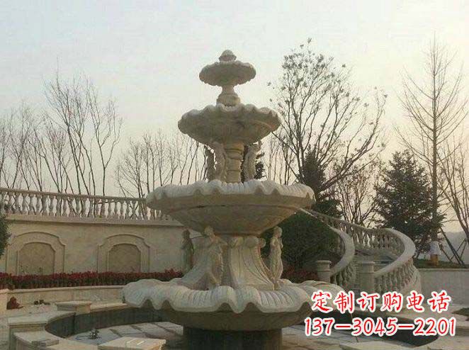 济南园林景观大型喷泉石雕 (2)