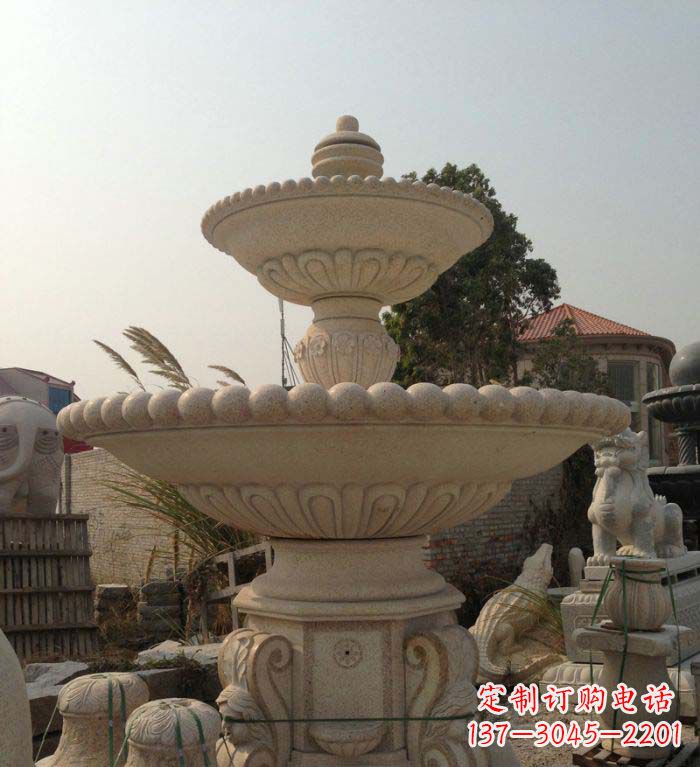 济南园林景观大型喷泉石雕