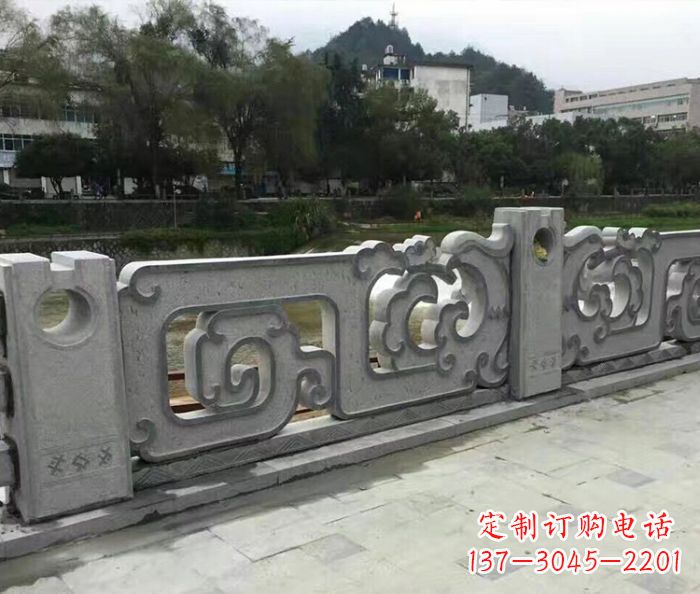 济南园林景观仿古石雕栏板_1
