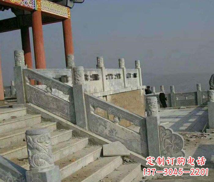 济南园林景观仿古石雕栏板