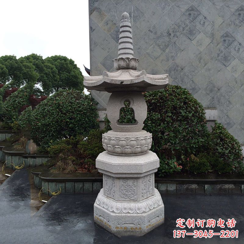 济南园林石雕灯笼