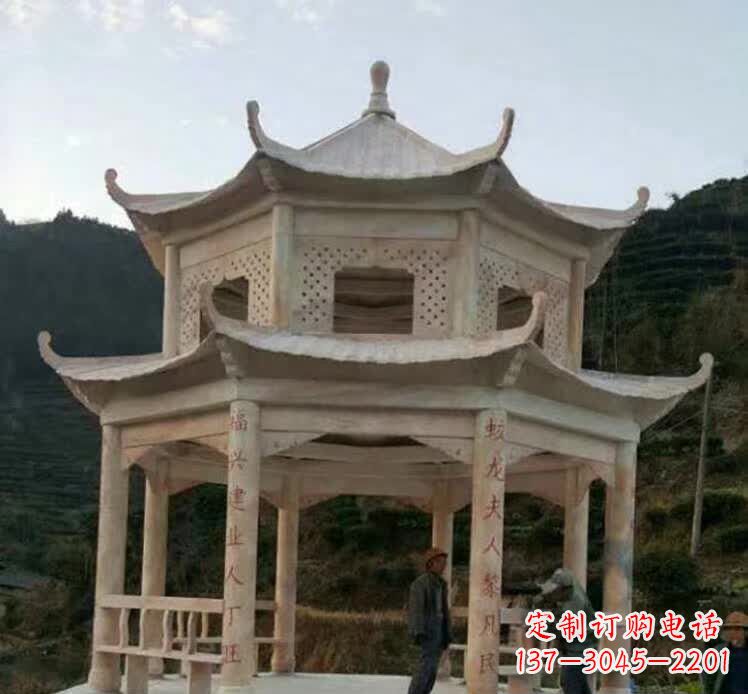 济南园林石雕凉亭