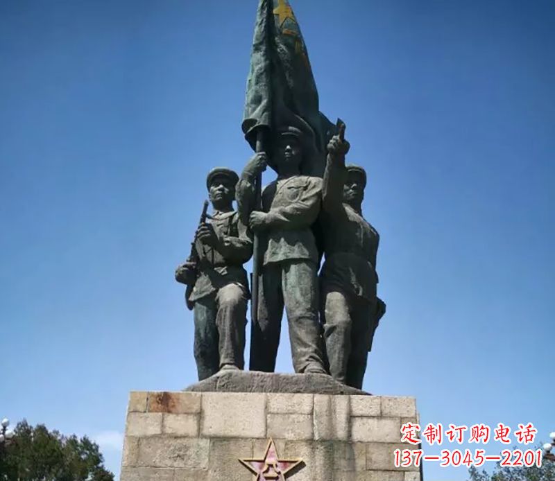济南战士革命广场铜雕