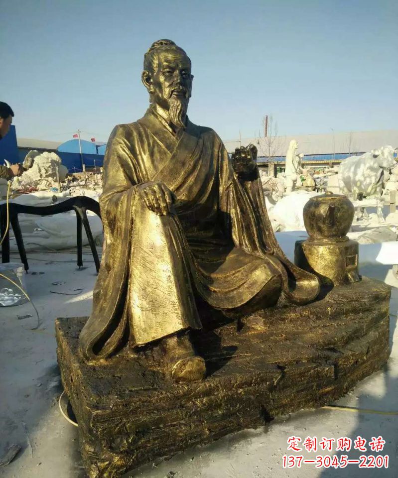 济南张仲景人物铜雕