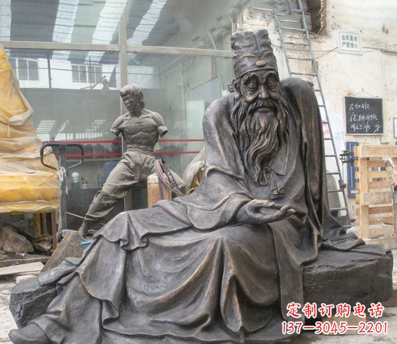 济南张仲景铜雕