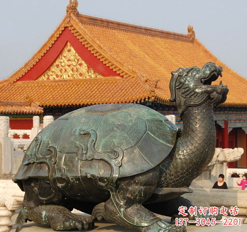 济南招财龙龟铜雕塑