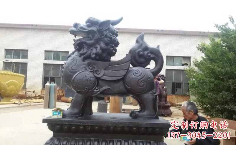济南招财神兽貔貅铜雕