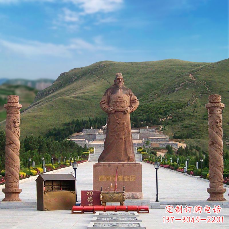 济南中国历史名人大型李世民景观雕塑