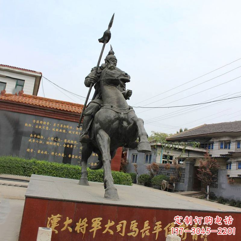 济南中国历史名人汉朝著名将领民族英雄卫青铜雕塑像
