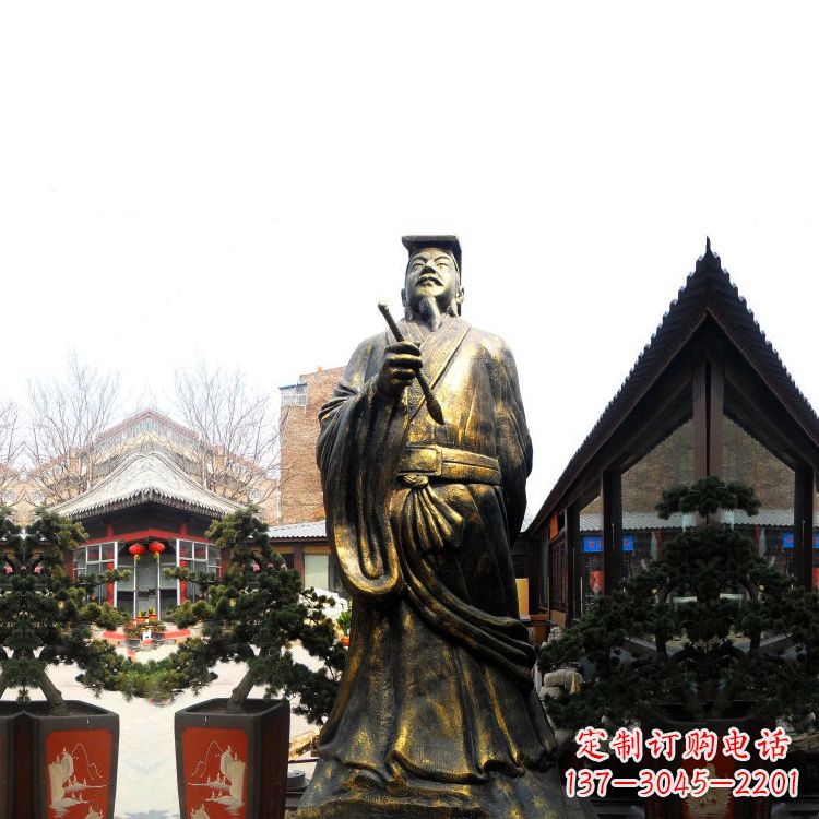 济南中国历史文化名人书圣王羲之雕塑