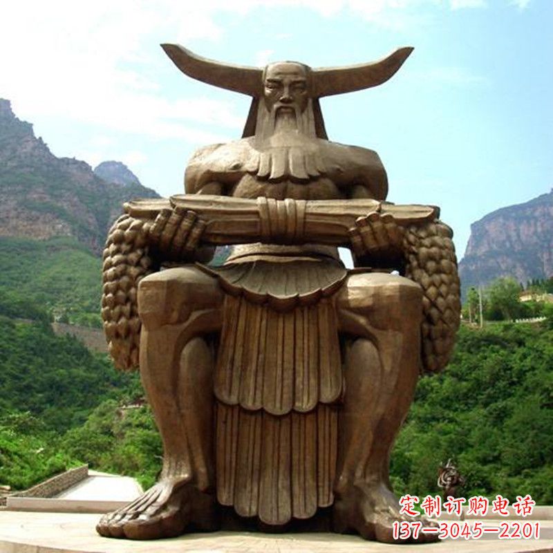 济南中华民族人文初祖五榖神农大帝大型景观雕塑