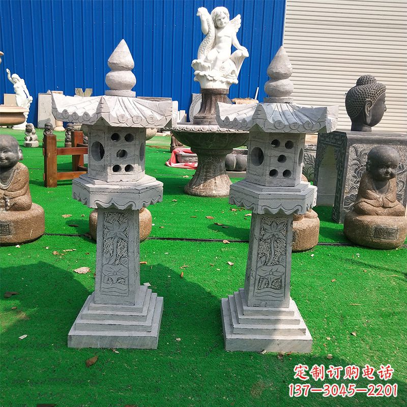 济南中式大理石灯笼