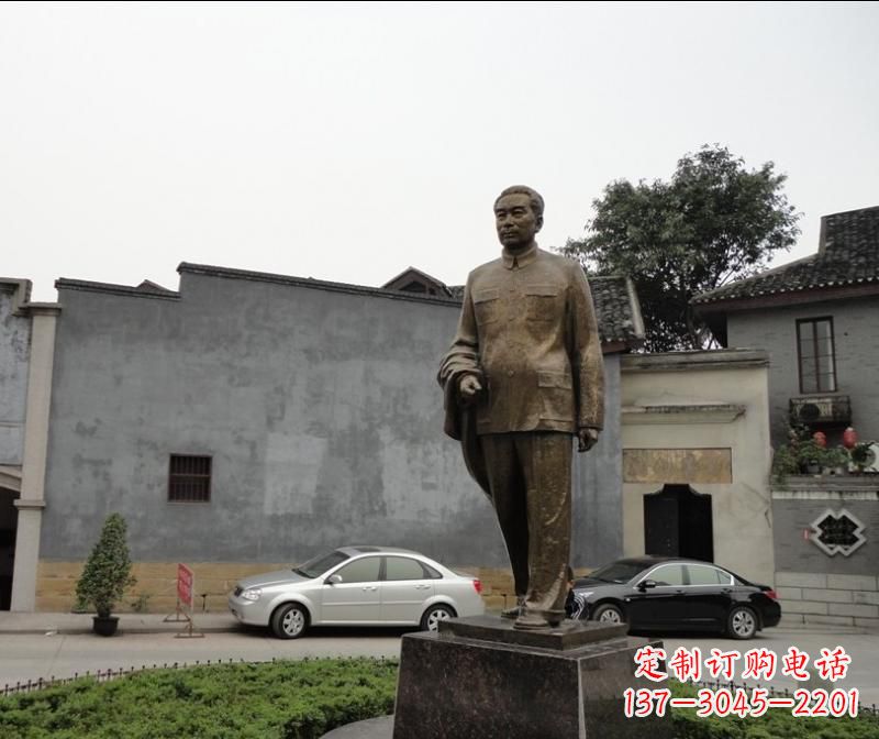 济南周恩来铜雕