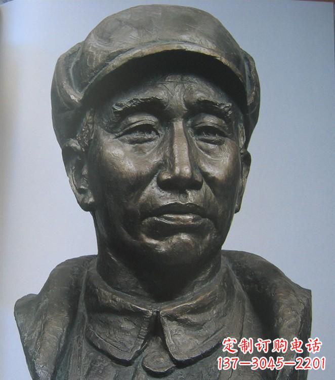 济南朱德胸像铜雕