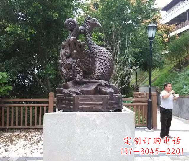 济南朱雀神兽雕塑