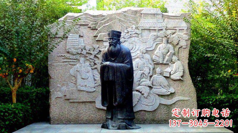 济南朱熹古代名人铜雕_2
