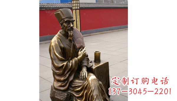 济南诸葛亮古代名人铜雕