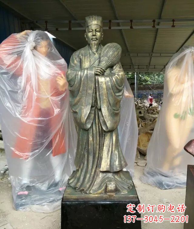 济南诸葛亮古代人物铜雕