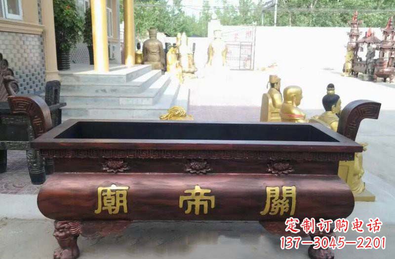 济南铸铜关帝庙香炉