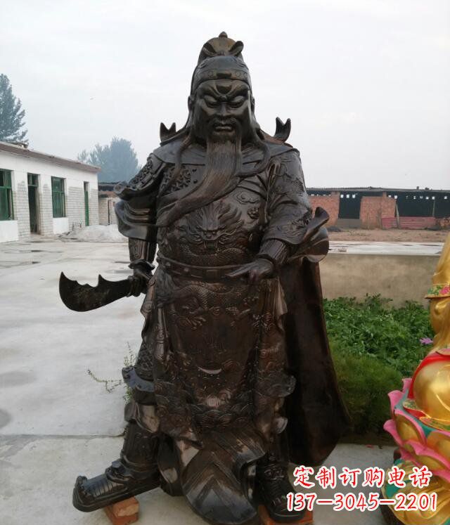 济南铸铜关公像铜雕