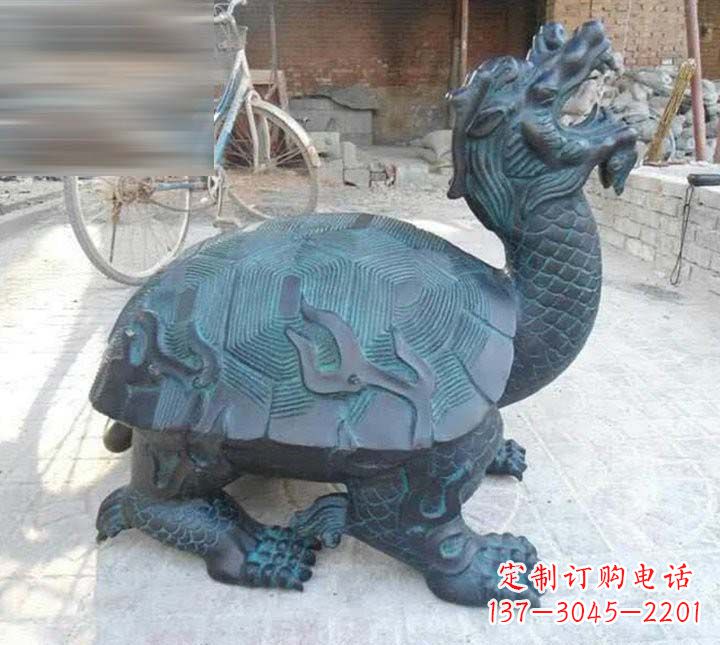 济南铸铜龙龟雕塑222