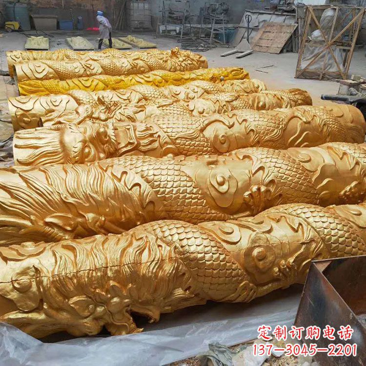 济南铸铜龙柱
